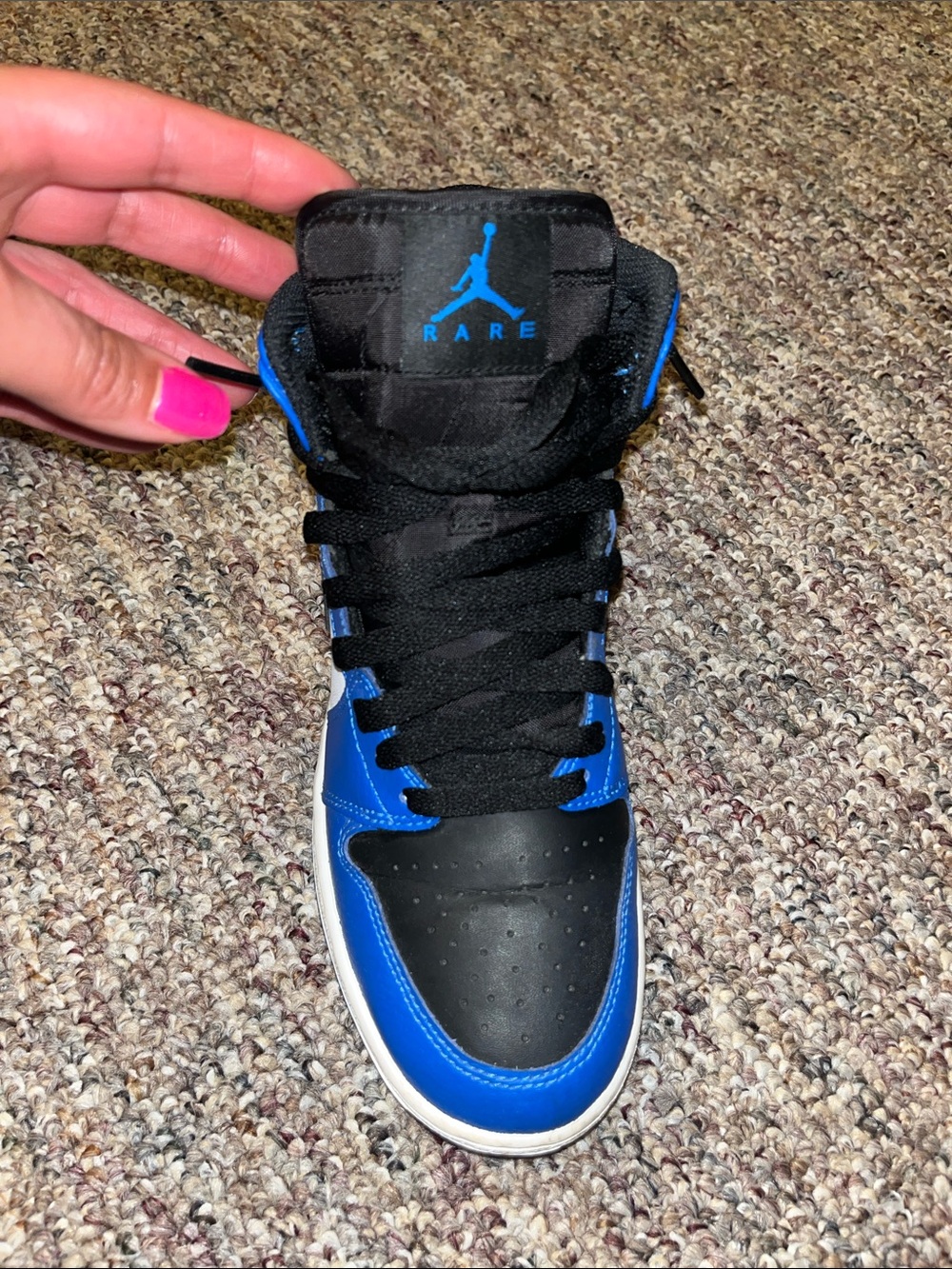 Air Jordan 1 Retro High Sneakers in Blue/White/Black